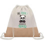 Sac à dos toile et jute Kenzo Pas Touche Panda | Sac de Sport et Gym avec cordelettes | Idée Cadeau Collègue Noël Anniversaire |