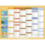 Exacompta - 34314E - Calendrier semestriel illustré Tourisme - 29,5 x 22 cm - Janvier à décembre 2026 - Visuel aléatoire
