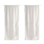 Enjoy Home – Paire de Vitrage Blanc – 90x220cm - Passe Tringle - 100% Polyester Sablé – Collection Sablé