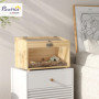 PawHut Cage à Hamster en Bois, Cage à Souris avec Couvercle ouvrable, fenêtre en Acrylique et Trous de Ventilation pour Hamsters