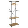 HOME DECO FACTORY - HD7437 - Portant à Vêtement en Acier, Mobilier, Meuble, Portemanteau, Entrée, Black