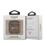 Guess GUA24GSMW Housse pour AirPods Marron 4G Script Metal Collection