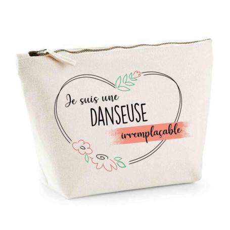 Trousse Danseuse Irremplaçable | Pochette Toilette Maquillage Idée Sac Cadeau
