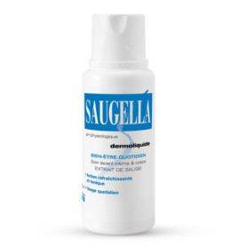Saugella - Dermoliquide - Soin lavant - Hygiène intime quotidienne - Femmes adultes - A base d’extraits de Sauge - 250 ml