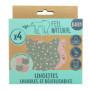 Kit 2 Lots de 4 Lingettes Bébé Chat - Idéal pour Hygiène, Toilette, Change Bebe - Matière Éponge Ultra Douce, Nettoie en Douceur