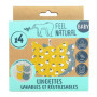 Kit 2 Lots de 4 Lingettes Bébé Chat - Idéal pour Hygiène, Toilette, Change Bebe - Matière Éponge Ultra Douce, Nettoie en Douceur