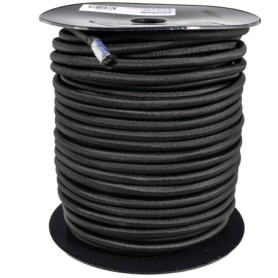 WERKA PRO Tendeur élastique Noir Longueurs Multiples 10mm x 40 mètres sur Bobine