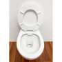 Siège de toilette rembourré couleur blanc