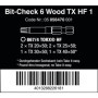 Wera - 05056470001 - Assortiment d’embouts; Bit-Check 6 Wood TX HF 1, 6 pièces