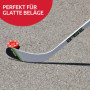 Base Inline Puck Pro I Construction à 6 Boutons I Idéal pour Les revêtements Lisses I pour Toutes Les températures I Hockey en L