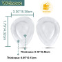 Welnove Antidérapantes Chaussures Transparence Coussins Gel de Silicone Le métatarse Coussinet Avant-pied Talon Haut Semelles po