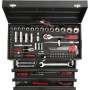 KS Tools 918.0100 Coffre à outils BLACKplus équipé - 3 tiroirs et plateau - 100 pcs