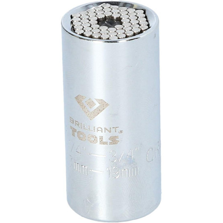 BRILLIANT TOOLS BT021899 Douille universelle 3/8", 7 - 19 mm [Powered by KS TOOLS]