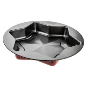 Zenker Moule en Forme d'étoile Rouge/Noir Ø 25/27,5 x 4,5 cm