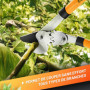 GRÜNTEK Coupe-branches Ébrancheur 76cm. Cisaille d’élagage à enclume et démultiplicateur de force. Sécateur de Jardin Puissant e