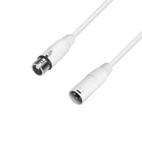 Adam Hall Cables 4 STAR MMF 0100 SNOW - Câble microphone XLR femelle vers XLR mâle 1 m