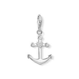 THOMAS SABO Pendentif ancre en argent sterling 925 1731-051-14 pour femme, taille unique, Argent sterling, Zircone cubique
