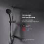 AM.PM F01TA022 Hit Ensemble de douche, colonne de douche, noir mat