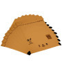 Lot de 100 enveloppes à bulles - Format A4 - Taille G/7 - G7 - Marron (250 mm x 350 mm) - Enveloppes rembourrées et autocollante