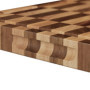 Relaxdays Planche à découper en Bois Massif, Acacia, ménage Vos Lames, avec récupérateur de jus, 40x30cm, Marron