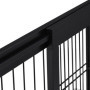 Relaxdays Barrière de sécurité, Extensible, escaliers et Portes, HxL : env. 56x70-115 cm, pour Enfants & Chiens, Noire