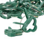 Relaxdays Pinces pour Plantes, Lot de 120, Larges Clips, 4,5 x 6 cm, Attaches pour Pieds de tomates, Jardin, Vert