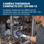 Bosch Professional Caméra thermique GTC 12V-450-13 (résolution 256x192 px, -20°C à +450 °C, double alimentation, batterie Li-Ion