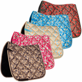 HKM Colour Breeze Tapis de selle de dressage Milky/orange poney