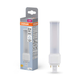 OSRAM DULUX D 26 Ampoule LED pour culot G24D-3, 9 watt, 1100 lumen, blanc froid (4000K), orientable, en remplacement de l'ampoul