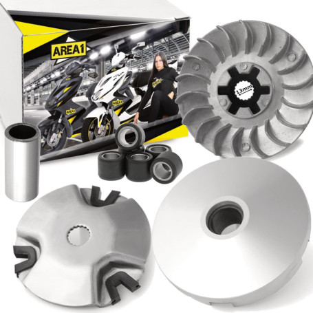 Area1 - Kit variateur de rechange 13 mm - Pour moteur 2T 50 cm³ compatible avec Aerox, Neos, Jog, BWs, Nitro, Ovetto, Mach G, Bo