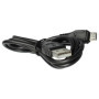 vhbw Câble USB/Micro USB, 1 m, noir, compatible avec Sony Cyber-shot DSC-WX150, DSC-WX200, DSC-WX220, DSC-WX300, DSC-WX350, DSC-
