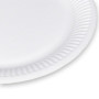 Idena 50160 - Assiette de fête Blanc, 200 pièces,⌀ 23 cm, Certifié FSC, Assiette en Carton 100% compostable, pour Les fêtes, bar