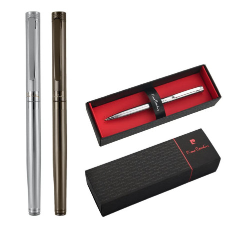 Pierre Cardin® Renee Boule à roulettes avec gravure | Étui à stylo de qualité supérieure | mine bleue | élégant | cadeau personn