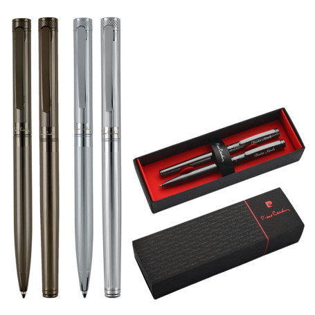 Pierre Cardin® Renee Set de stylo à bille et stylo bille avec gravure | Étui de qualité supérieure | Cadeau personnalisé | Nom |