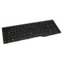 Trade-Shop Clavier d'ordinateur portable avec cadre noir Trackpoint QWERTZ en allemand compatible avec Fujitsu Lifebook E753 E75