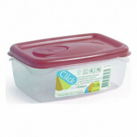 Boîte à repas rectangulaire avec couvercle Plastique (0,5 L) (14,5 x 10 x 6 cm) 14,99 €