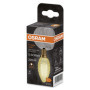 OSRAM Vintage 1906® Classic BW Fil LED lampe, E14, bougie torsadé, or, 2,5 W, 220lm, 2400k, couleur confort chaude, consommation