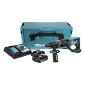 Perforateur burineur SDS-Plus 2J 18V LXT (2x3,0 Ah) en MAKPAC - MAKITA DHR202RFJ-1