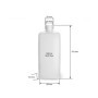 Octopus Bouteilles en plastique 10x 500 ml, bouteilles en plastique PE-HD avec bouchon à vis de blanc, bouteilles vides avec bou