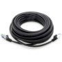 Câble réseau Ethernet Gigabit LAN CAT.6a 3 m, câble patch RJ45 10 Gbit/s SFTP PIMF, noir, lot de 5