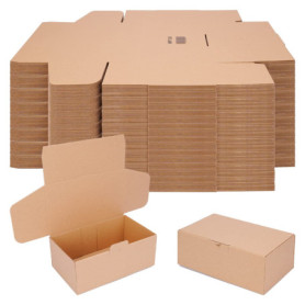 verpacking 500 boîtes pliantes 25 x 15 x 10 cm brun (dimensions extérieures 25,8 x 15,8 x 10,5 cm) WP 30 carton d'expédition car
