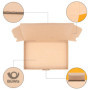 verpacking 25 cartons d'expédition extra-plats 16 x 11 x 5 cm, Marron, MB-1 Petite Boîte Carton d'expédition