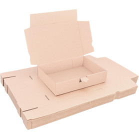 verpacking Lot de 50 cartons d'expédition DHL - 350 x 250 x 80 mm - Marron (dimensions intérieures 346 x 240 x 76 mm) WP 45 DHL