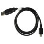 vhbw Câble mini USB - transfert de données/charge, 1.0 m, compatible avec Nikon UC-E4, UC-E5, D3300, D100, D200, D70, D70s, D80,