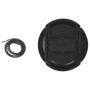 vhbw Bouchon d'objectif 72 mm Compatible avec Canon EF-S 18-200 mm 3.5-5.6 is Appareil Photo - Plastique, Noir, avec Ouverture i