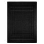 Lashuma Tapis de Bain Tapis de Douche Tapis de Douche 100% Coton Eponge Pure 50x70cm, Coton, Noir