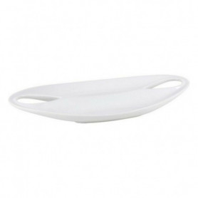 Plateau Etrusca Double Porcelaine Blanc (36,5 x 18 x 4,5 cm) 19,99 €