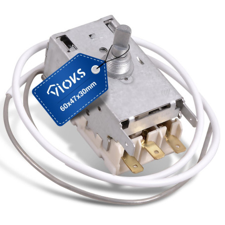VIOKS Thermostat de rechange pour réfrigérateur Ranco K59-l2622 600 mm Tube capillaire 3 x 4,8 mm pour réfrigérateur Küppersbusc