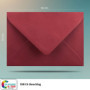Colours-4-you - Lot de 50 enveloppes - DIN C6 - Rouge foncé - 11,4 x 16,2 cm - Enveloppes avec 80 g/m² - Fermeture humide - Raba