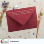 Colours-4-you - Lot de 50 enveloppes - DIN C6 - Rouge foncé - 11,4 x 16,2 cm - Enveloppes avec 80 g/m² - Fermeture humide - Raba